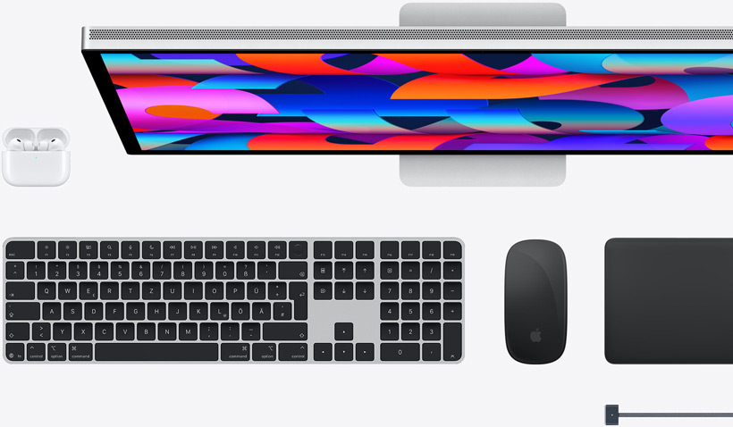 Mac Zubeh?r: AirPods, Studio Display, Magic Keyboard, Magic Mouse, Magic Trackpad, MagSafe Ladekabel