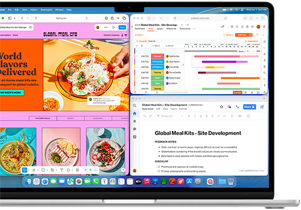 MacBook Air s vi?e otvorenih aplikacija