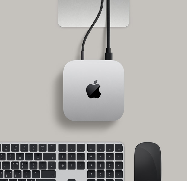 ?? ?? Mac mini? ??? ???? ??. ?? ??? ?? ? ?? ??? ????? ???? ???? ?? ??? Magic Mouse? Magic Keyboard? ?? ????.
