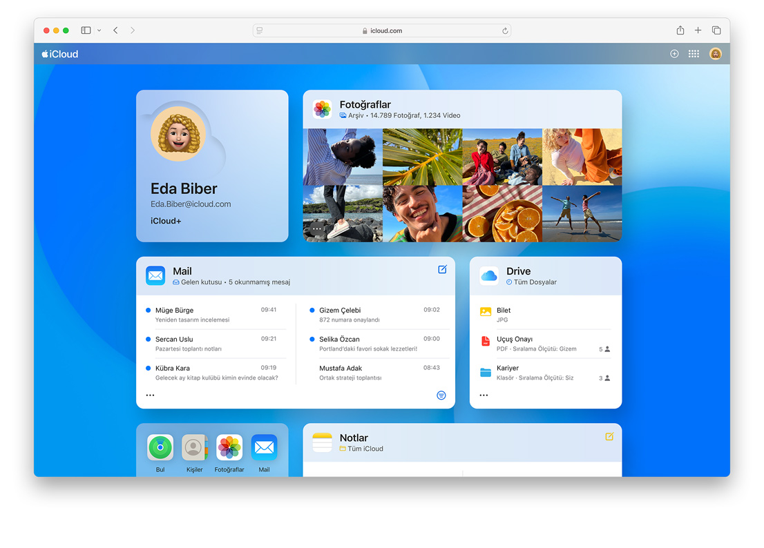 iCloud.com ekran?