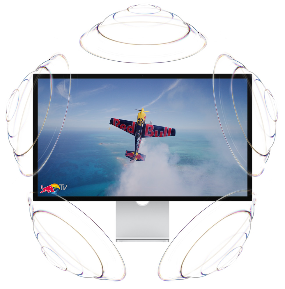 Red Bull TV reklam?, havada yukar? do?ru u?an tek motorlu Red Bull u?a??
