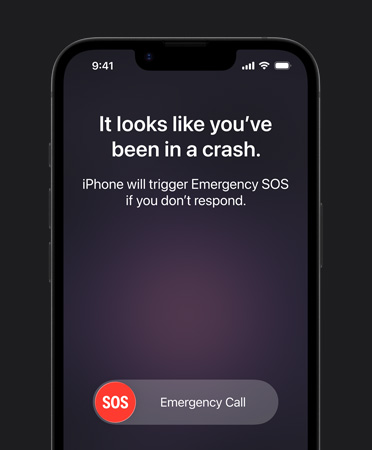 iPhone 17e el?lnézetb?l az ütk?zésészlelés funkcióval