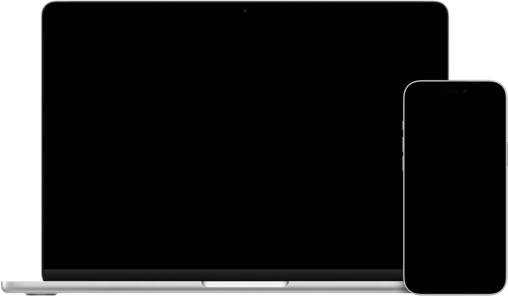 Egy iPhone 16 Pluson a Kamera app van megnyitva, amelyben egy agyagedényr?l készült kép látható, egy 13 hüvelykes MacBook Airen a Mail app van megnyitva, benne egy vázlat az iPhone-on készített képpel